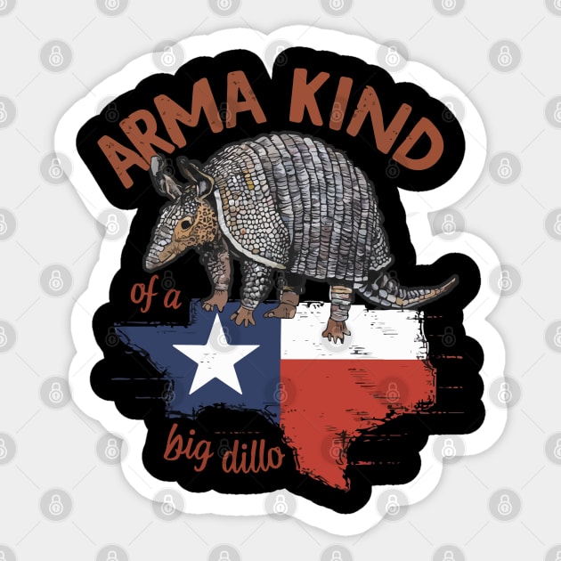 Arma Kind of a Big Dillo Armadillo Sticker by Moulezitouna